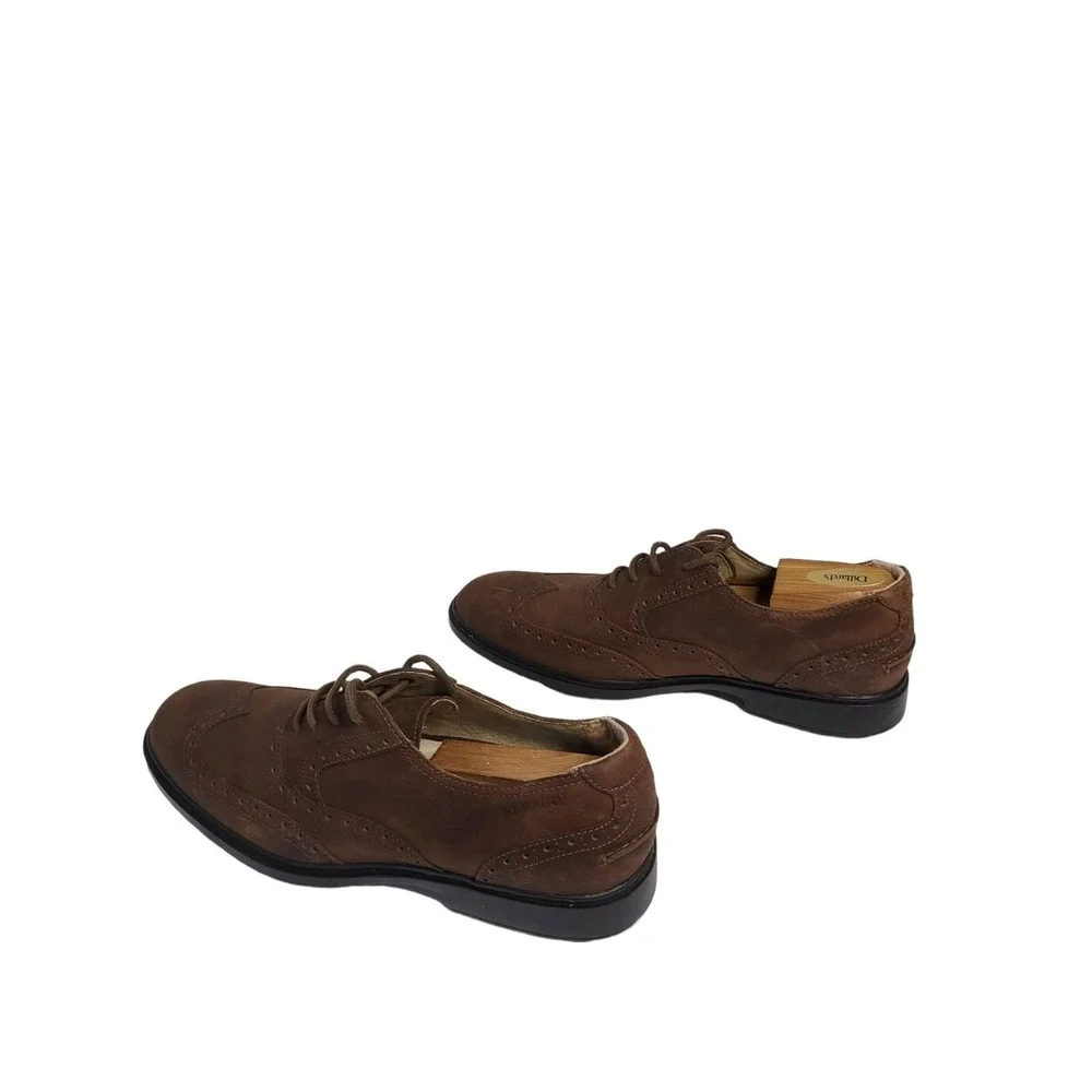 Sebago Drysides‎ Oxford Shoes Men Size 9 M Brown Leather Vibram Wingtip Brogues